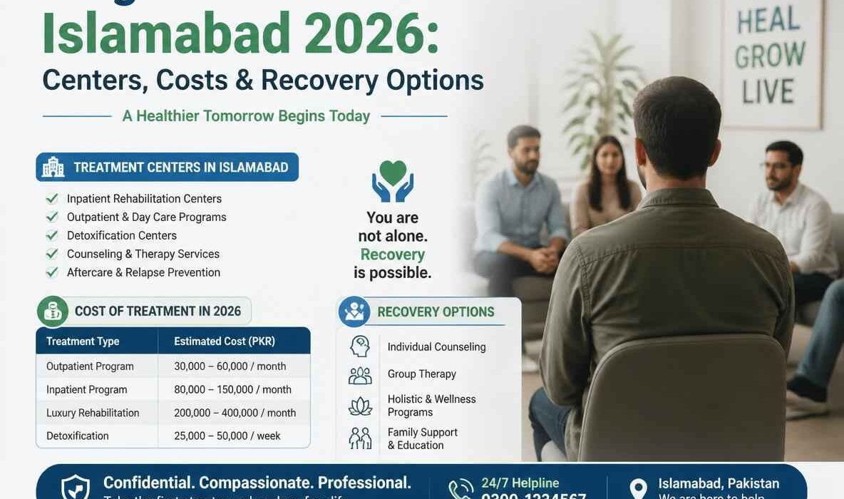 Drug Addiction Treatment Islamabad 2026: Centers, Costs & Recovery Options